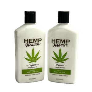 HEMP Heaven Organic Hemp Seed Oil Coconut Moisturizing Lotion 12 oz
